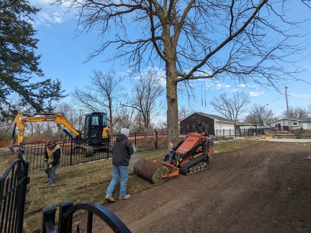 Awercamp Grading Irrigation Sod10