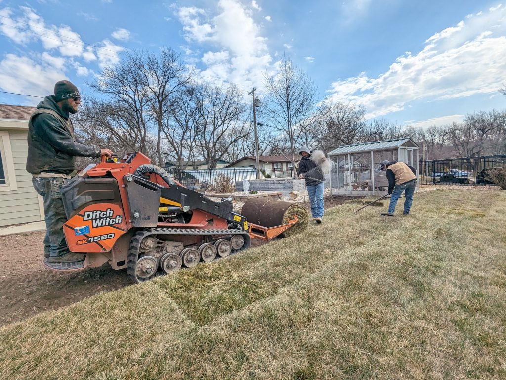 Awercamp Grading Irrigation Sod14